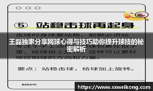 王磊独家分享网球心得与技巧助你提升球技的秘密解析